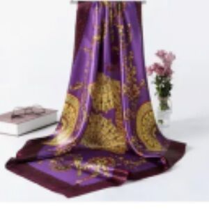 Purple and Gold Decorative Scarf